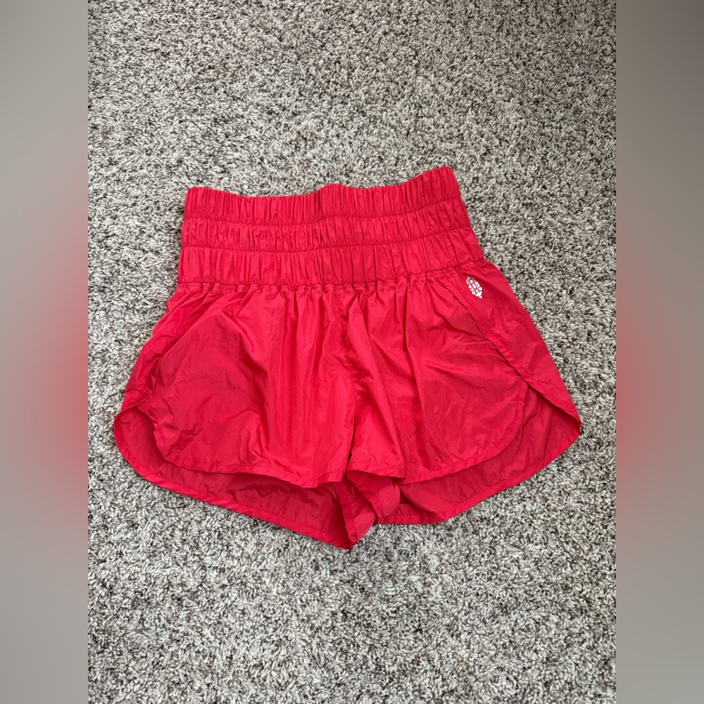 Free People Movement The Way Home Shorts Size Small Red